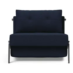 Sessel INNOVATION LIVING TM "CUBED Schlafsessel", blau, B:95cm H:79cm T:103cm, Sessel, Frontauszug, sehr platzsparend, abgewinkelt Sitzen - waagerecht Liegen