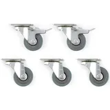 Blumfeldt Hiddensee Strandkorbrollen Transportrolle Mit Bremse 50x17cm 500kg max,