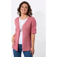Casual Looks WITT WEIDEN Strickjacke in erdbeere-weiß-meliert | Gr.: