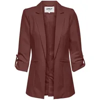 Only Damen Blazer ONLKayle Orleen Sakko mit Dreiviertel-Ärmeln 15218743 Sable 38