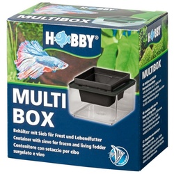 HOBBY Aquarium Multibox 10 x 10 x 6 cm – Futterbehälter mit Sieb