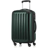 Hauptstadtkoffer - Alex - 4 Doppel-Rollen Handgepäck Hartschalen-Koffer Trolley Rollkoffer Reisekoffer, 55 cm, 42 L, Waldgrün
