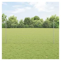 vidaXL Zaunpfosten 120 x 0 cm Silber/Stahl