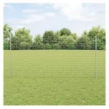 vidaXL Zaunpfosten 120 x 0 cm Silber/Stahl