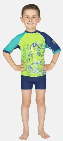 MARES Schwimm T-Shirt Rashguard SHIELD Kid - Ki., lime/lm (L)