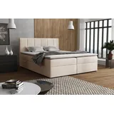 venasi Lisa Boxspringbett mit Bettkästen H2/H3 Matratze BEIGE - Beige