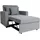 MCW Schlafsessel L90 Stoff/Textil 197 x 103 x 0 cm Hellgrau mit Kissen