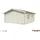 Palmako Einzelgarage Roger 5,40 x 5,40 m transparent mit Holztor