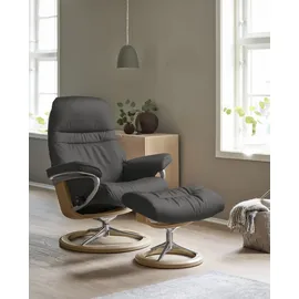 Stressless Fußhocker Sunrise 57 x 42 x 40 cm Grau