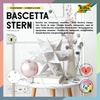 Faltblätter Bascetta-Stern Transparentpapier weiá