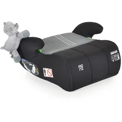 Moni Kindersitz Sitzerhöhung Dakar i-Size (125-150cm) Gruppe 3, Kuscheltier grau