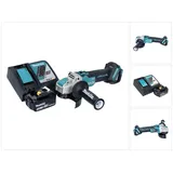 Makita DGA 521 RM1X1 Akku Winkelschleifer 18 V 125 mm X-LOCK Brushless + 1x Akku 4,0 Ah + Ladegerät