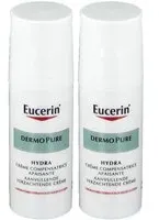 Eucerin DermoPure HYDRA Crème Compensatrice Apaisante Peaux À Tendance Acnéique 2x50 ml