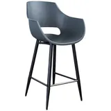KAWOLA Barhocker Zaja 57 x 114 x 59 cm Grau