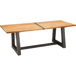 Tisch Campione Anthrazit/Teak 220 x 100 x 75,5 cm