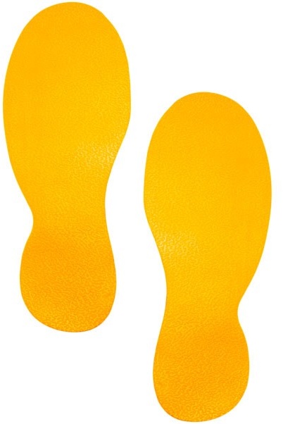 DURABLE Bodenmarkierung »Fuß«, gelb
