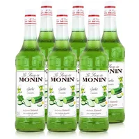 Monin Sirup Gurke 1L - Cocktails Milchshakes Kaffeesirup (6er Pack)