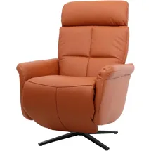 MCW Relaxsessel MCW-L10 Leder 80 x 100 x 90 cm terracotta-braun drehbar
