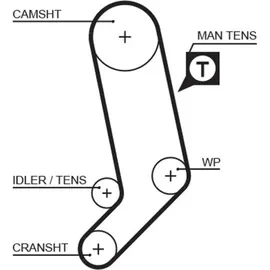 Gates Zahnriemen 5323XS
