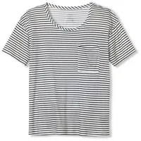 CALIDA Circular Sleep T-shirt Weiß/Marine Tencel X-Small Damen