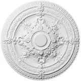 Decosa Rosette Elena, weiß, Ø 62,5 cm - 2 Stück