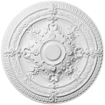 Decosa Rosette Elena, weiß, Ø 62,5 cm - 2 Stück