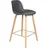 ZUIVER Albert Kuip Thekenstuhl Eschenholz/Kunststoff 65 cm, dark grey