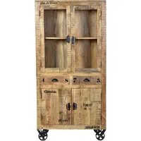 SIT Möbel SIT »Rustic« Massivholz Mango Vitrine 1904-04