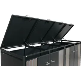 MCW Mülltonnenverkleidung O67 122 x 264 x 84 cm anthrazit
