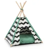 beeztees Tipi Tent L: 50 cm B: 50 cm H: 80 cm schwarz-weiss Kioni