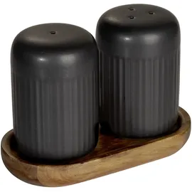 Schöner Wohnen Refia Pfefferstreuer 75 ml Schwarz befüllt