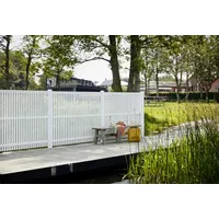 Plus Zaun Sendai 180x140 cm RAL 9010 Weiß