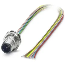 Phoenix Contact 1419700 Sensor-/Aktor-Einbausteckverbinder M12 Stecker, Einbau 0.50 m Polzahl: 12 1 St.