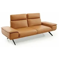 KOINOR Sofa Elements Leder Orange Bernstein 2-Sitzer