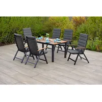 Merxx Gartenmöbel-Set Astros 13-teilig 150/200 cm x 90 cm