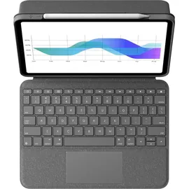 Logitech Folio Touch für iPad Air 4 Gen oxford grey UK Englisch QWERTY