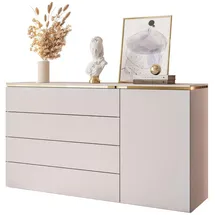 lookway Kommode AURORA 4S1D 1-tlg. beige