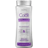 Joanna Ultra Color Silver Shampoo - Shampoo für Frauen - Farbverstärkendes Shampoo - Neutralisierung von Unerwünschten Gelbtönen - Erleichtert das Kämmen der Haare - Silberblondtöne 400 ml