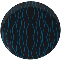 GIMEX GreyLine "grau-blau" - Essteller 25,5cm - bruchfestes Melamin Campinggeschirr