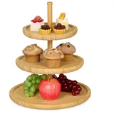 Relaxdays Etagere braun 37,0 cm