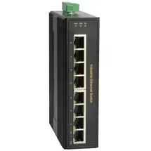 LevelOne IGP-08 Industrial Railmount Gigabit Switch, 8x RJ-45, 200W PoE+ (IGP-0802)