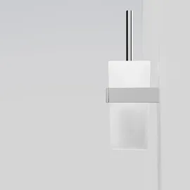 Steinberg WC-Bürstengarnitur Serie 460 Chrom/Glas Weiß (4602903)