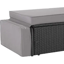 Tectake tectake® Rattan Lounge Korfu 2-Sitzer widerstandsfähig