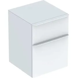 Geberit Smyle Square Seitenschrank 45x60x47cm, m 2 Laden, weiß hochglanz