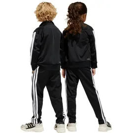 adidas Tiberio 3-Streifen Tricot Trainingsanzug Schwarz/Weiß/Pure Ruby 116