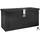 Trucky Deichselbox Schwarz Werkzeugkasten Truckbox Alu Box Anhänger Kiste mit Deckel Abschließbar Alubox Transportbox Werkzeugbox Aluminium Aufbewahrungsbox