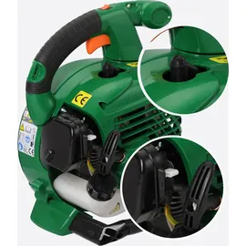 Gardebruk Laubsauger 4 in 1 Benzin Blasgeschwindigkeit 90m/s Fangsack 45L inkl Werkzeug Laubbläser Häcksler Gartensauger