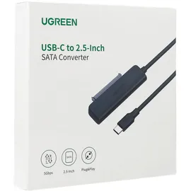UGREEN USB-C auf SATA 3.0 Adapter Konverter Externe Festplatte USB Festplattenadapter HDD SSD 2,5''