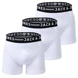 JACK & JONES Trunks white/white S 3er Pack