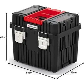 Kistenberg Werkzeugtrolley 3in1 rot|schwarz 450 x 360 x 640 mm